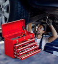 Red 4-Drawer Portable Tool Box