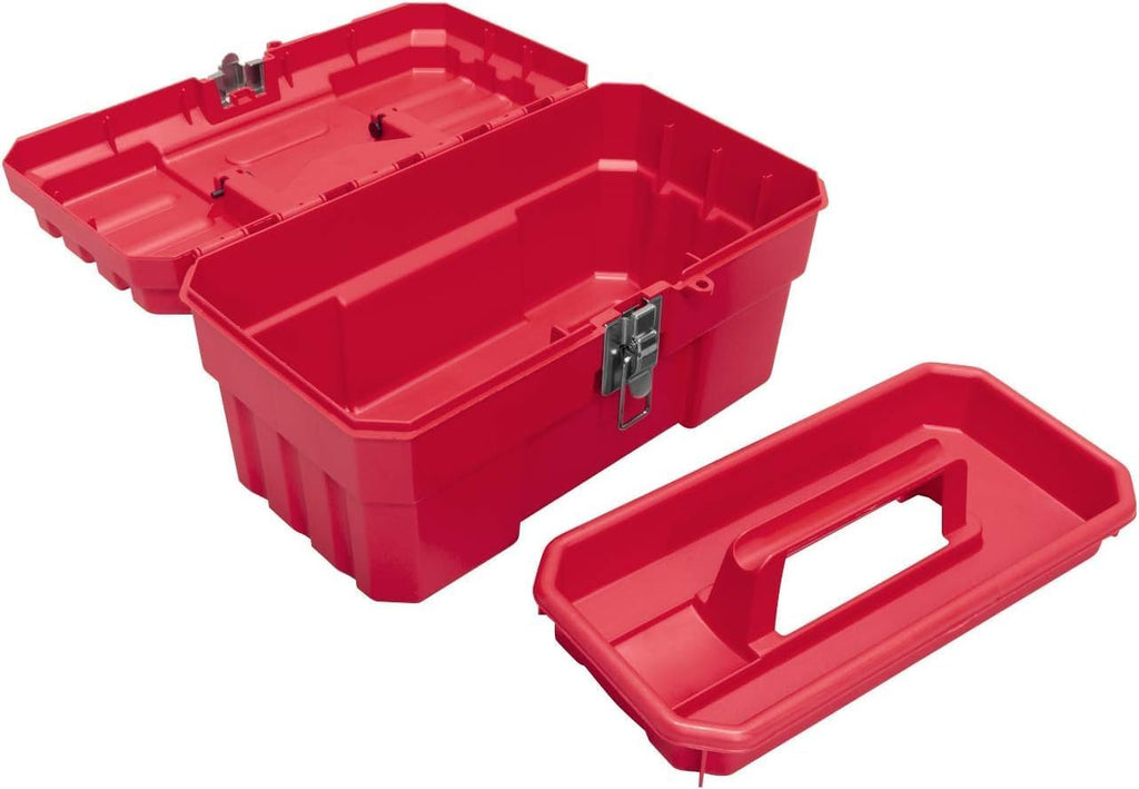 Red 14 Inch Plastic Tool Box
