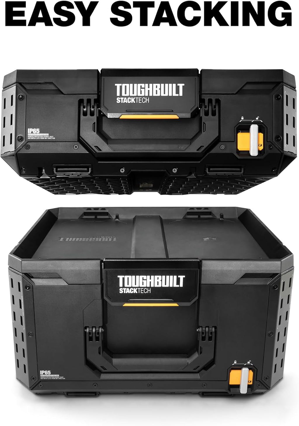 Black StackTech XL Lockable Tool Box