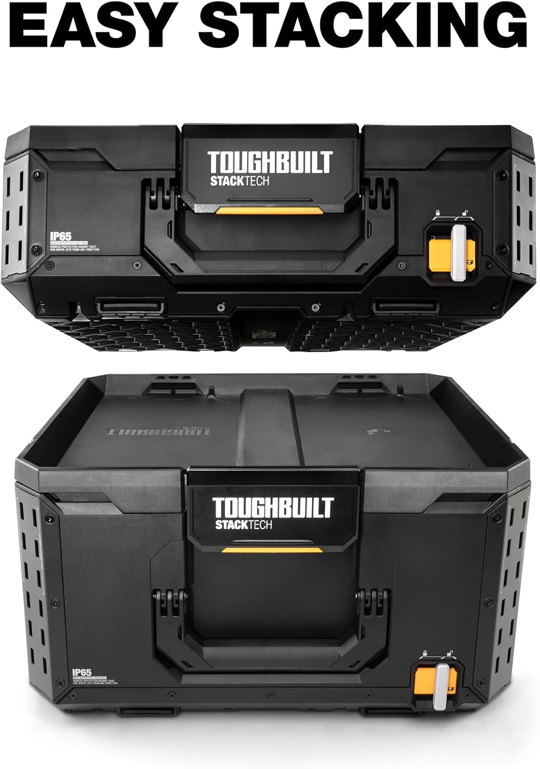 Black StackTech XL Lockable Tool Box
