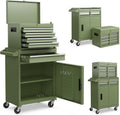 Green 5-Drawer Rolling Tool Cabinet