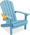 Blue Cup Holder HIPS Adirondack Chair
