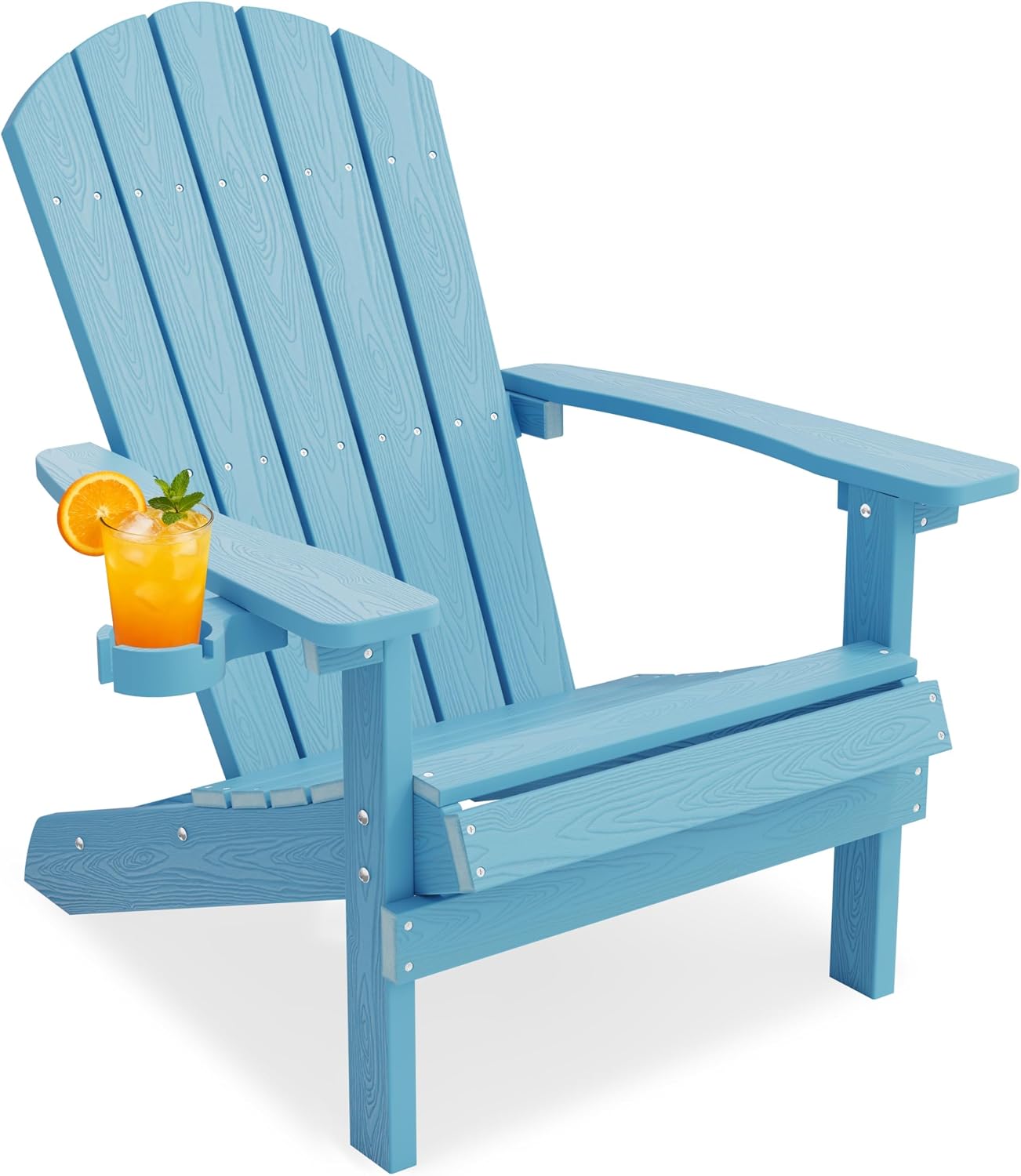 Blue Cup Holder HIPS Adirondack Chair