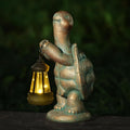 Solar Lantern Turtle Resin Garden Statue
