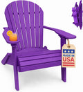 Purple Cup Holder Adirondack Chair