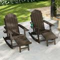 Brown 2-Pack Rocking Adirondack Chairs