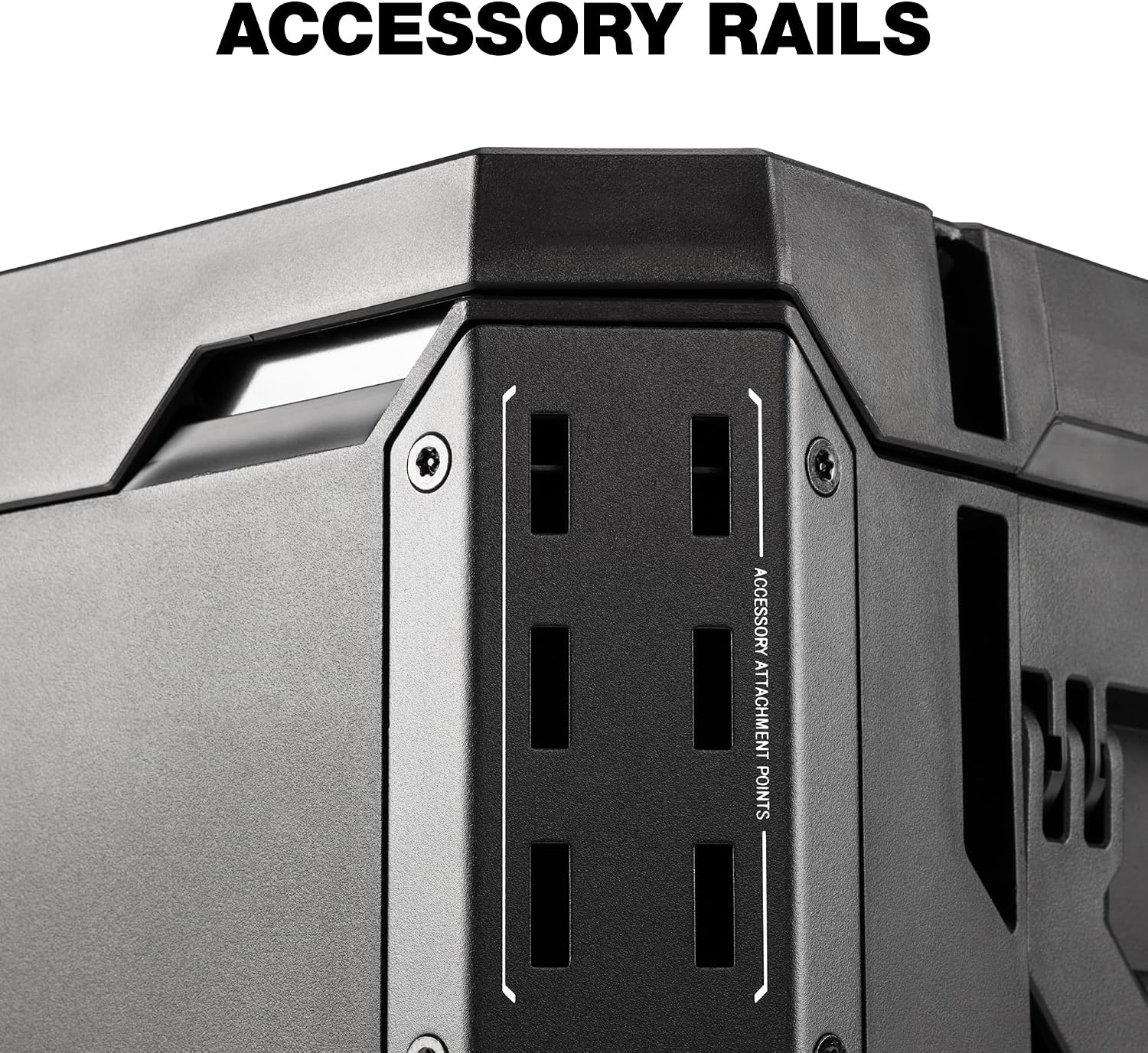 Black StackTech XL Lockable Tool Box