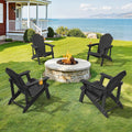 Black 4-Pack Adirondack Chairs