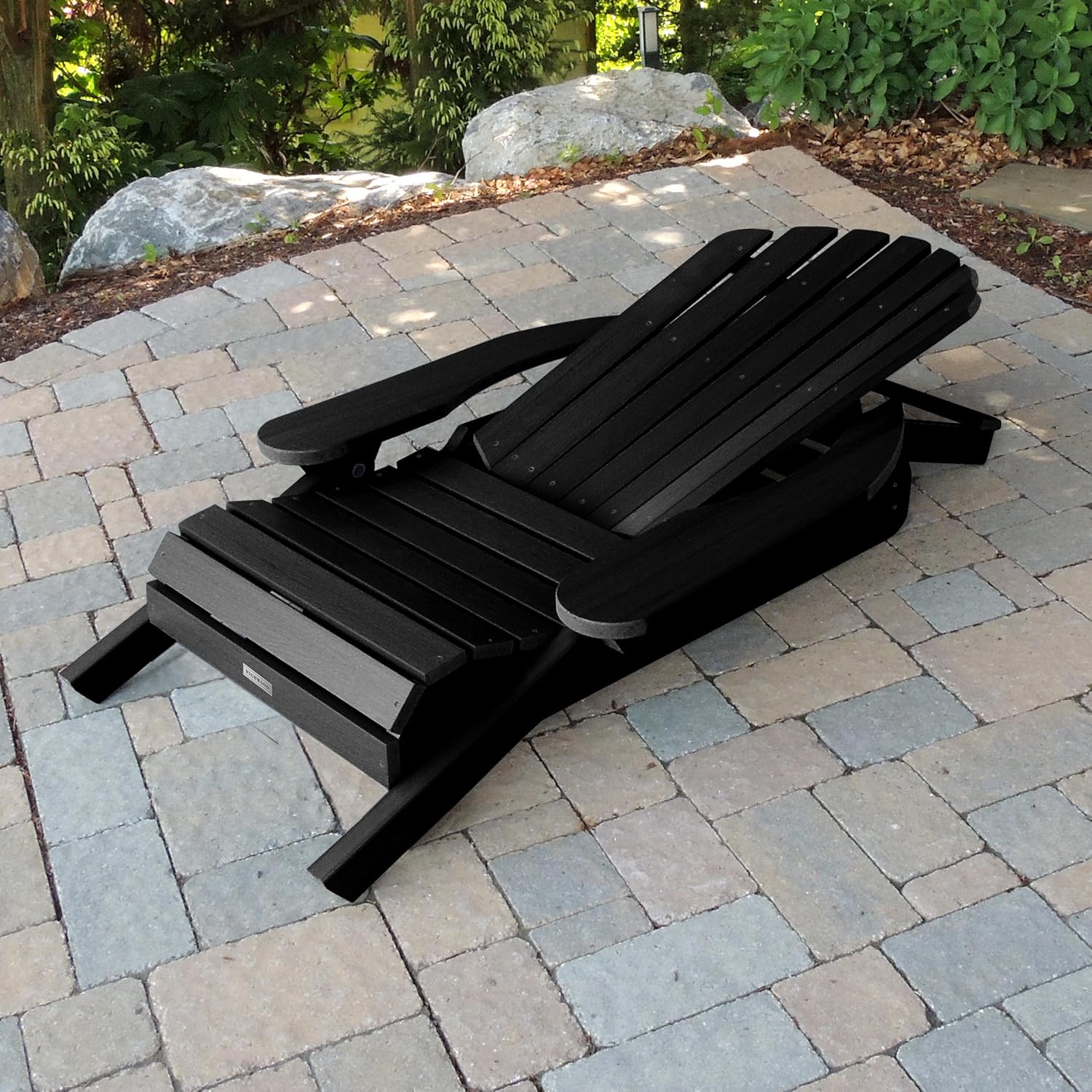 Black Hamilton Folding Adirondack Chair