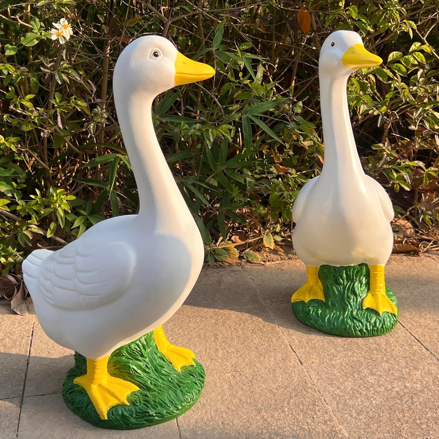20 Inch Resin Goose Garden Statue